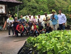 La muestra de este trabajo llegó a las veredas La Siberia y Loma Larga, con la donación de cuatro mil plántulas de cacao en apoyo con la Universidad.